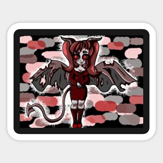 Demon Sticker by Aquafox9999